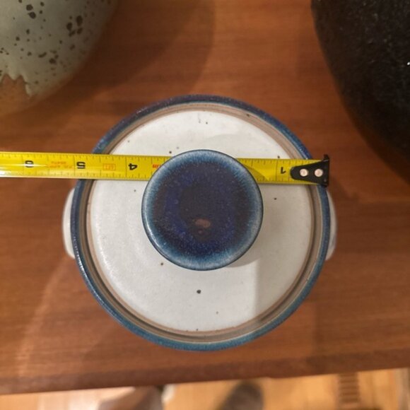 VTG Whitefish Pottery Stoneware Crock Montana Dog Treats Jug W Lid Handmade - Picture 13 of 13